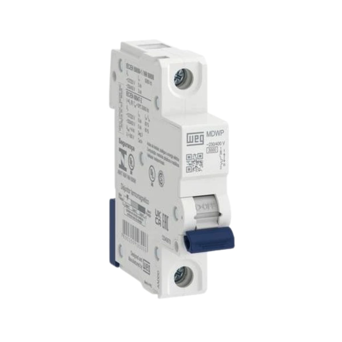 Disjuntor Mini Din Unipolar 6A Curva C 5Ka 230/400V - Weg