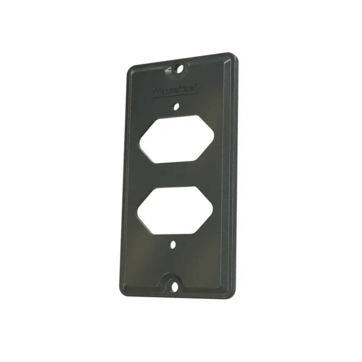 Tampa Condulete 2 Modulo Hexagonal Horizontal Pvc 1Pol Cz S/Vedação - Wetzel