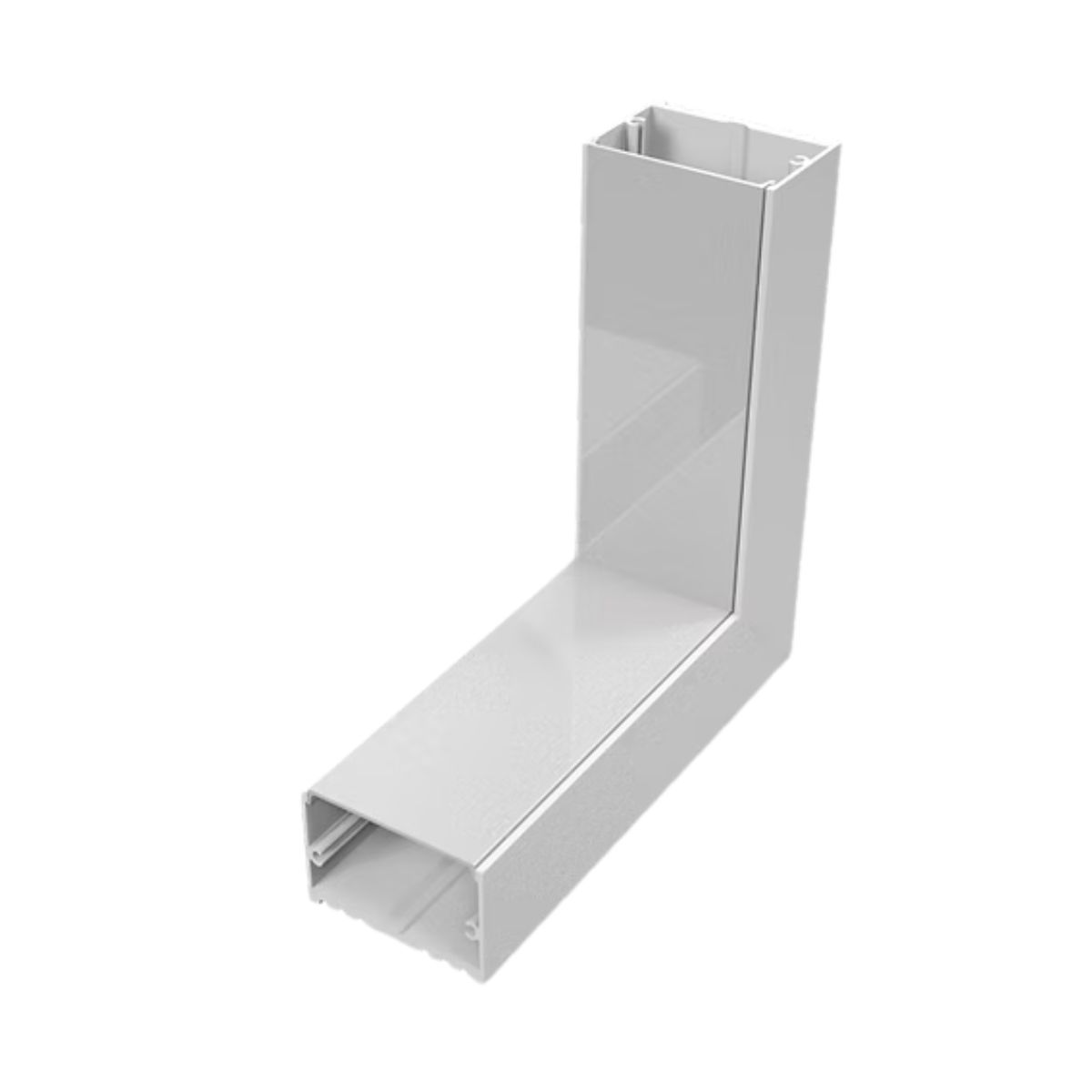 Conector P/ Perfil De Sobrepor 35Mmx25Mm Conexão Teto - Parede Branco Difusor Branco - Luminatti