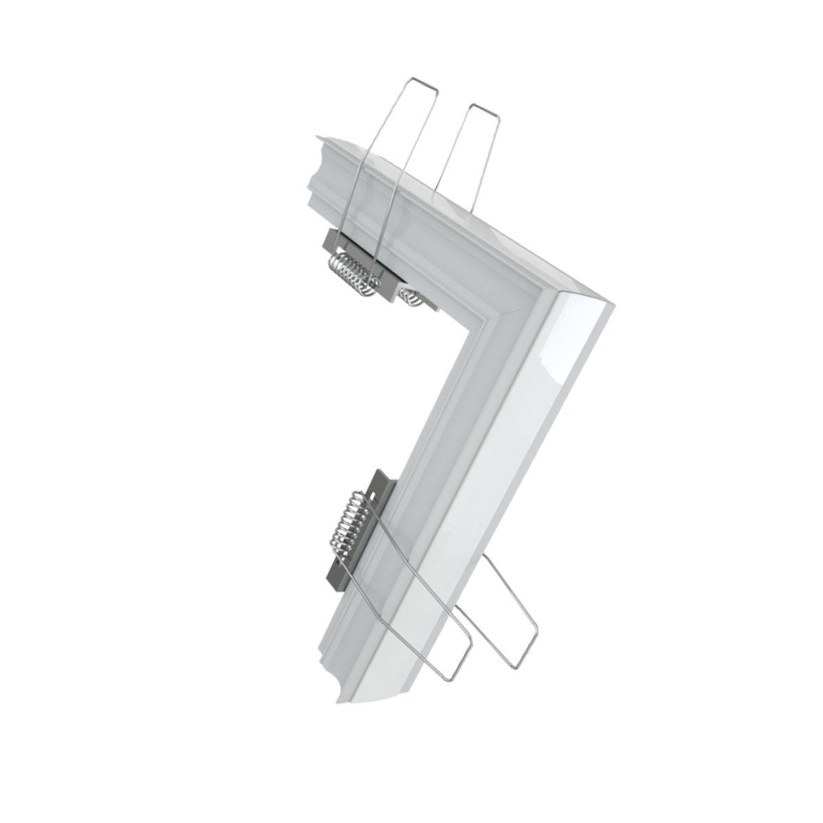Conector P/ Perfil De Sobrepor 35Mmx25Mm Conexão Joelho Positivo Branco Difusor Branco - Luminatti