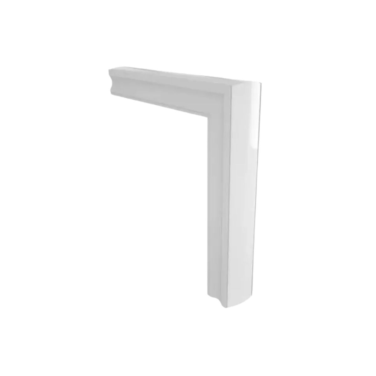 Conector P/ Perfil Nano De Sobrepor 17,5Mmx9Mm Conexão Joelho Positivo Branco Difusor Branco - Luminatti