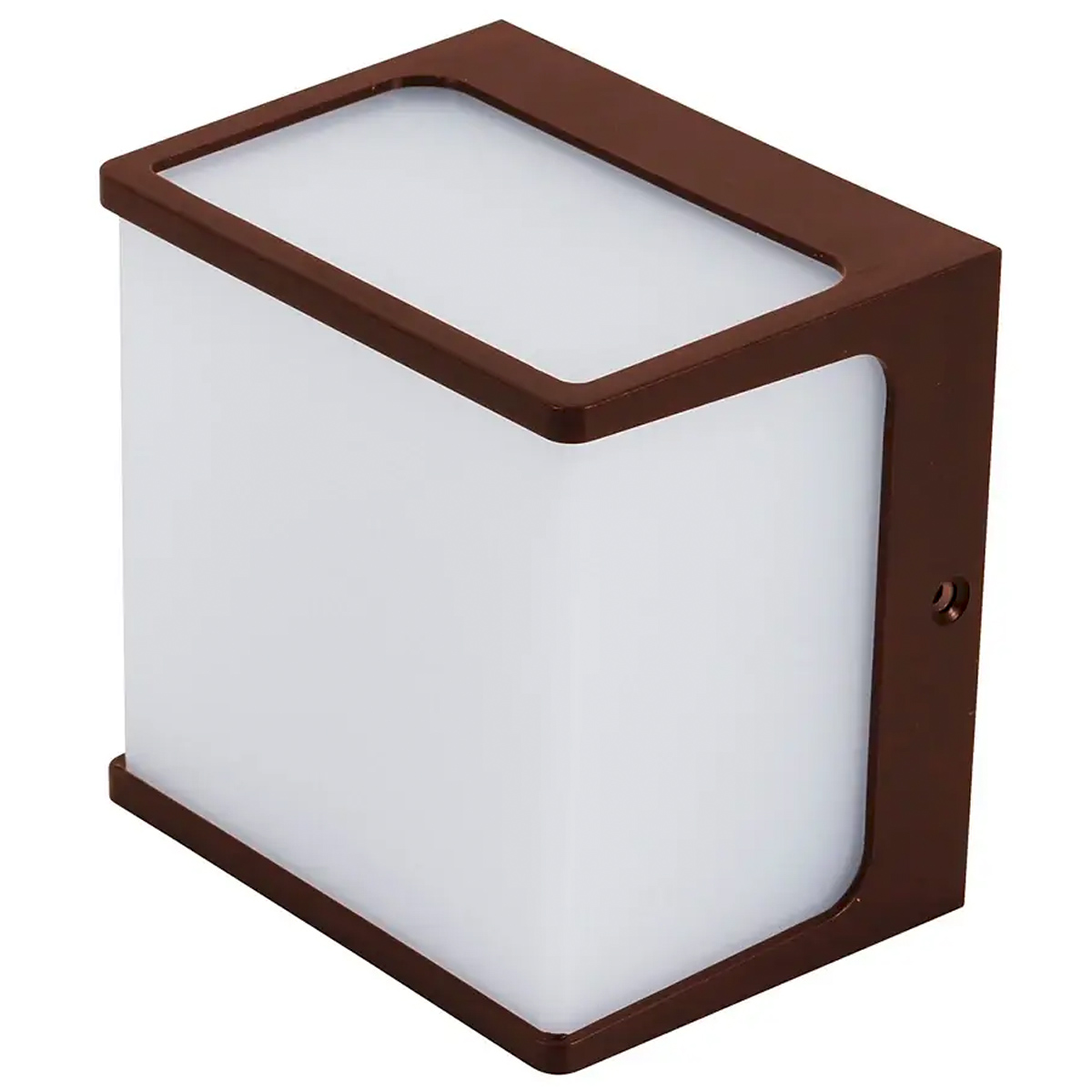 Luminária Arandela Led Hamsa Marrom 8W Bivolt 3000K Luz Amarela 550Lm 120X120X30mm 3150 - Gaya