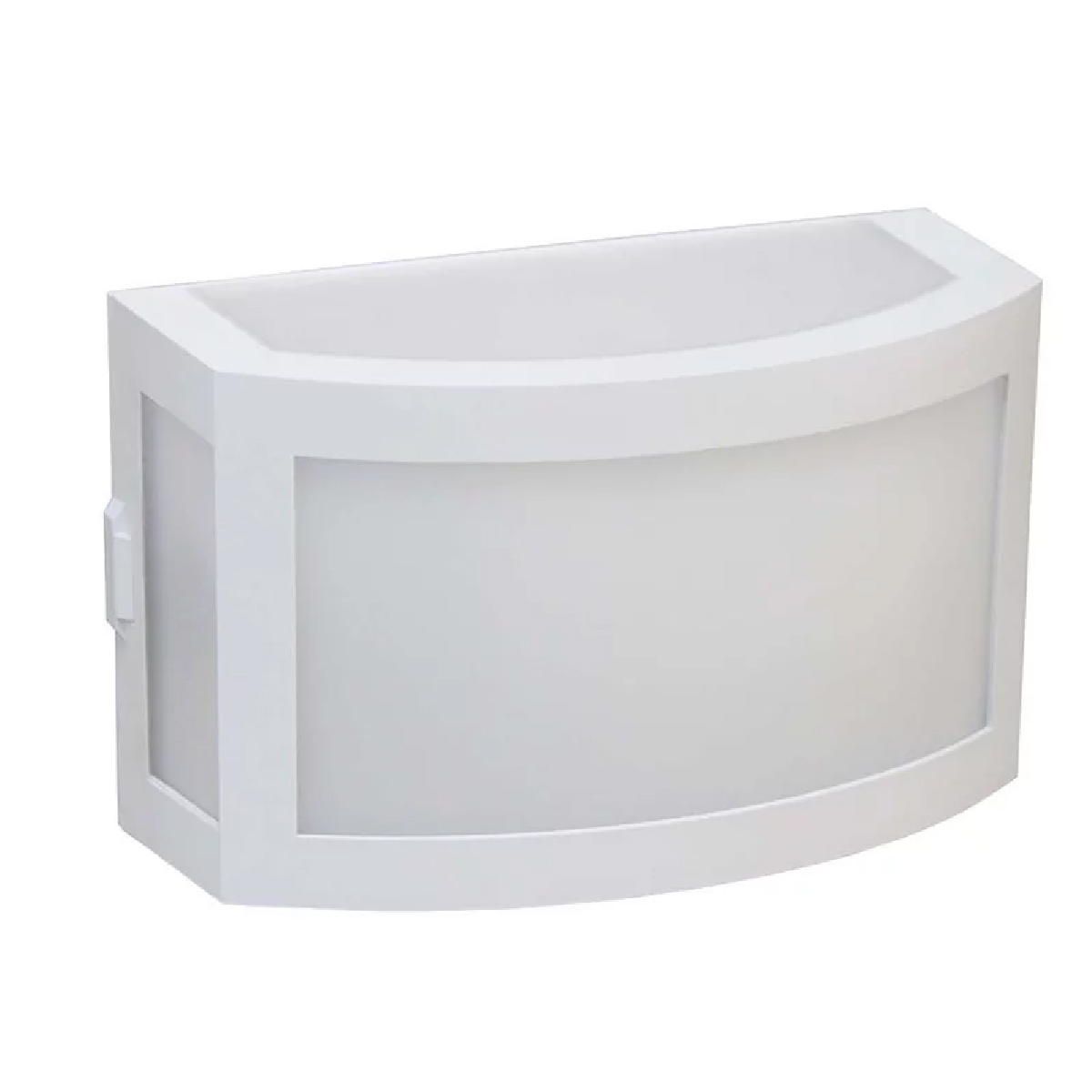 Luminária Arandela Bolt Branco Para Lâmpada A60 E27 Difusor Policarbonato Leitoso - Ideal Iluminação