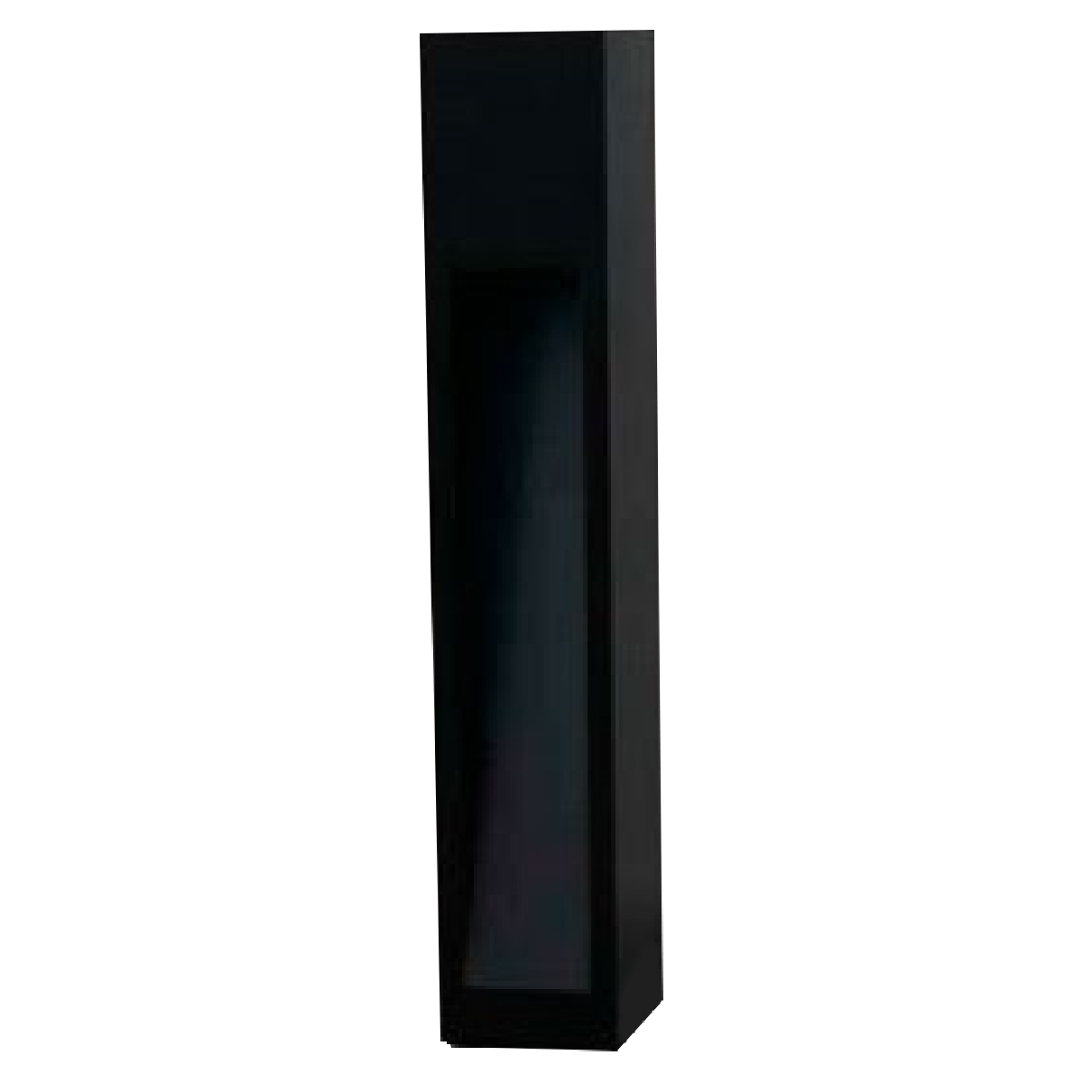 Luminária Balizador Jardim Flash Preto Texturizado Para Lâmpada Mr11 Gu10 - Ideal Iluminação