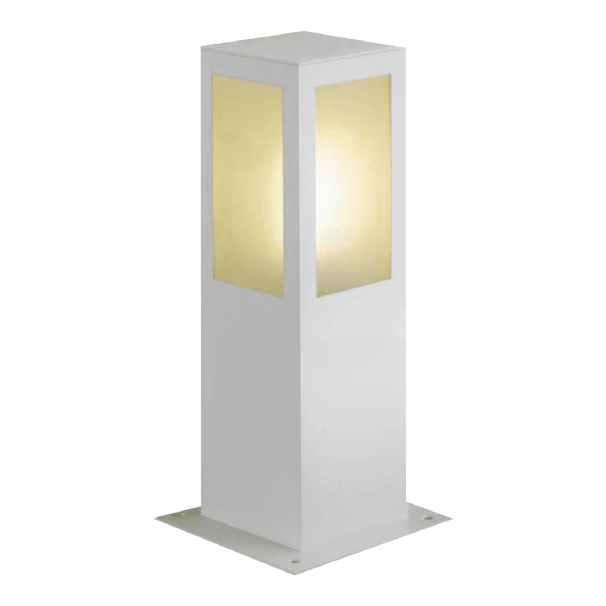 Luminária Balizador Jardim Bolt Branco Para Lâmpada A60 E27 Difusor Termoplástico - Ideal Iluminação