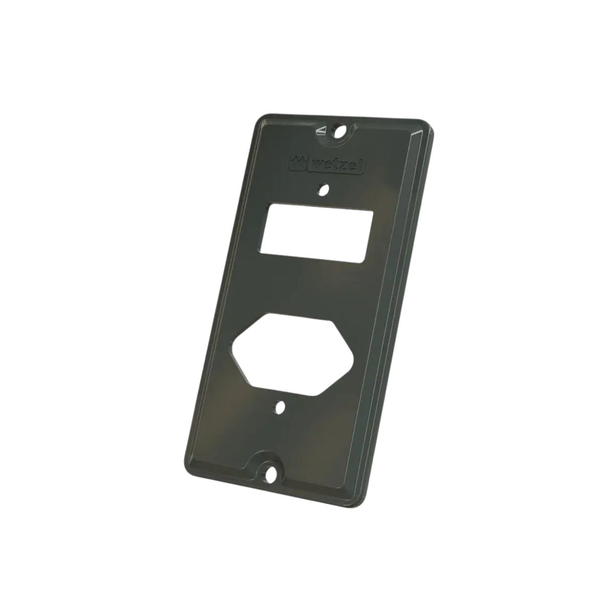 Tampa Condulete 1 Posto + 1 Tom Hexagonal Pvc 1Pol Cinza S/Vedação - Wetzel