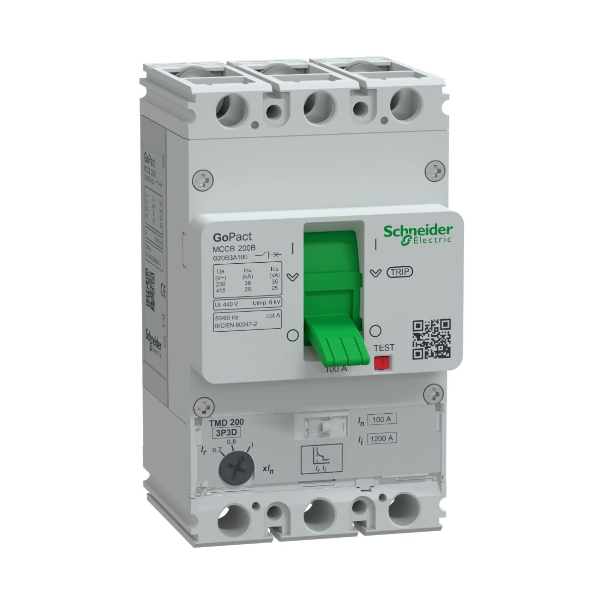 Disjuntor Caixa Moldada Tripolar 70-100A 25Ka 380/415V 50/60Hz - Schneider