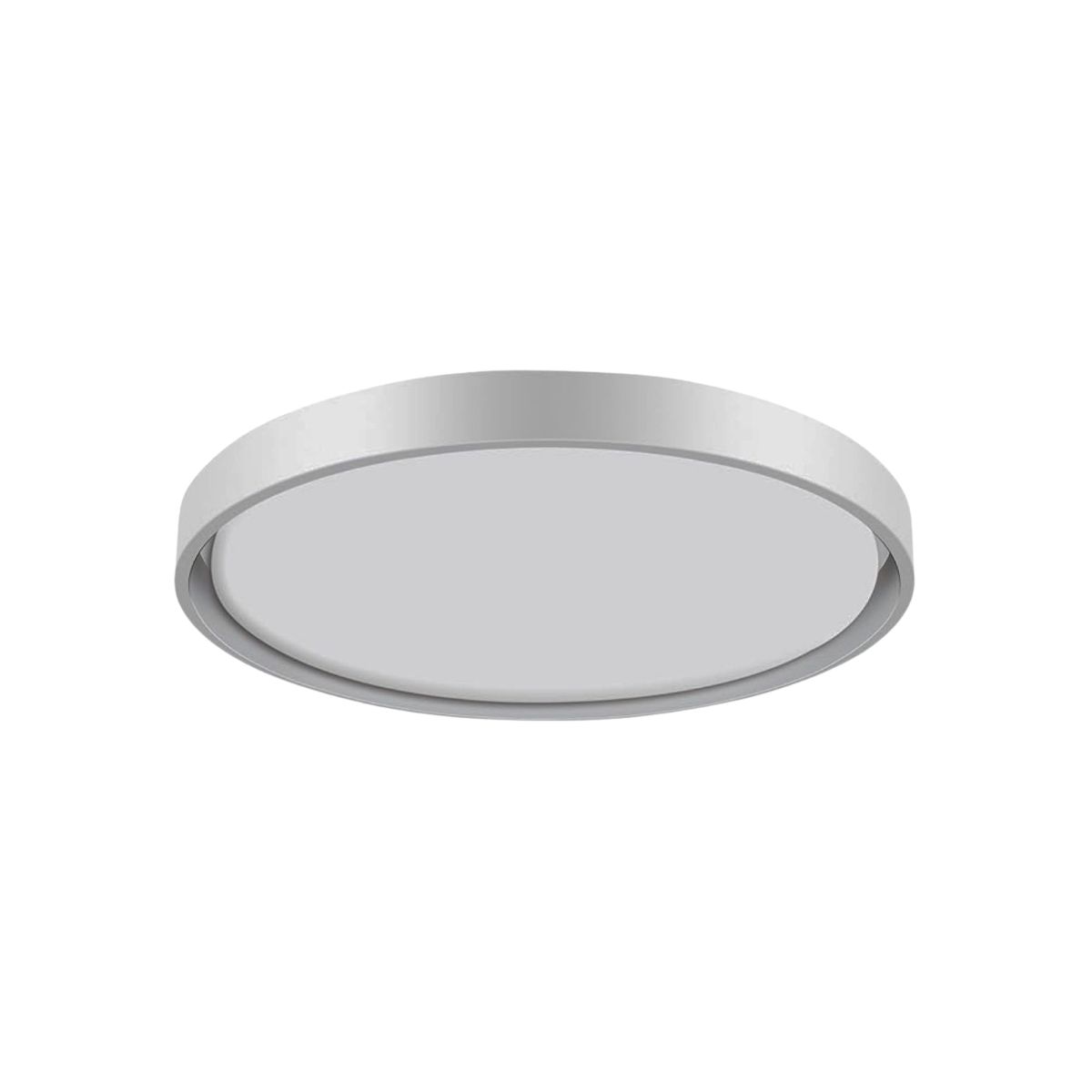 Luminária Plafon Led Sobrepor Montana Branco 24/48W Bivolt 3000K/6000K Branco Quente/Frio 1920Lm - Hevvy