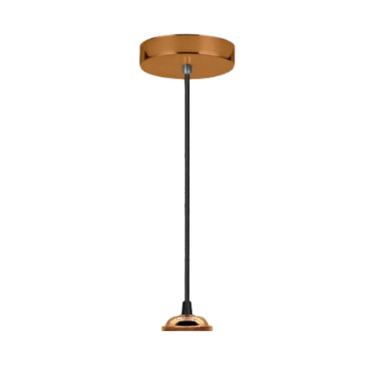 Luminária Pendente Recartilho Cobre E27 Bivolt 6,1x1,7Cm 2220 Vanfenix