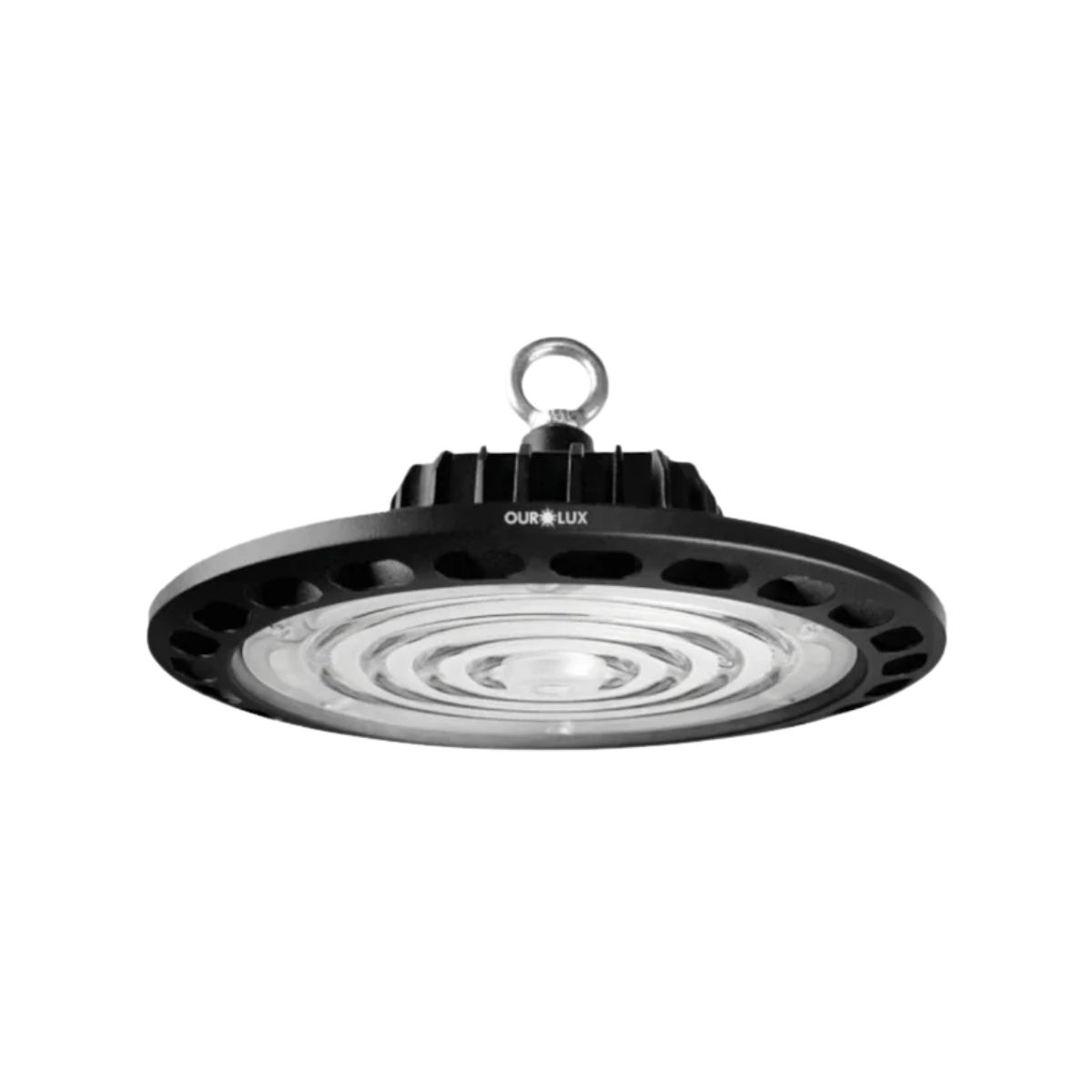Luminária Industrial Highbay Led Sobrepor Pt 150W Bivolt 6500K Branco Frio 22500Lm Dif Termoplástico - Ourolux