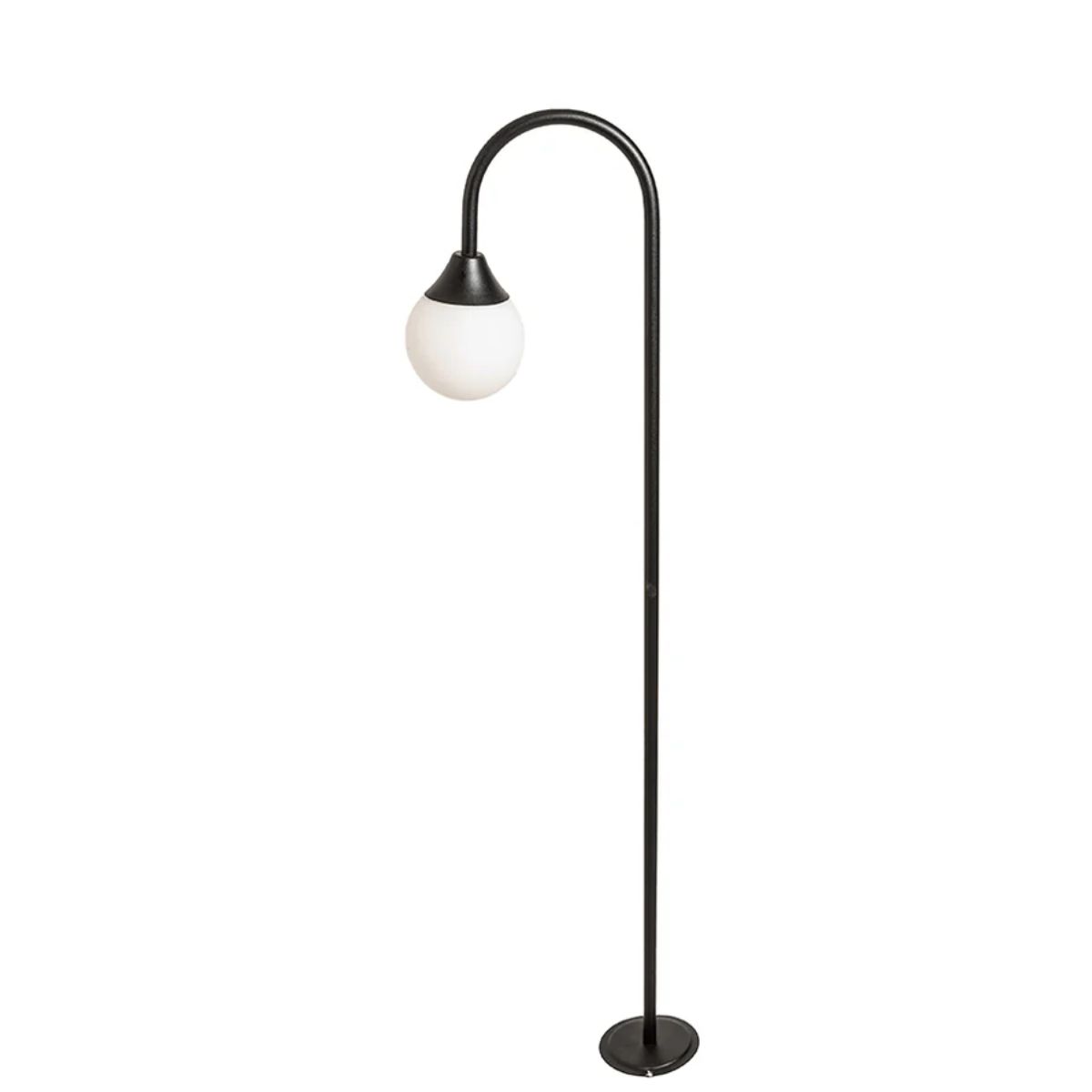 Luminária Espeto Jardim Curvo Preto G9 Bivolt - Ideal Iluminação