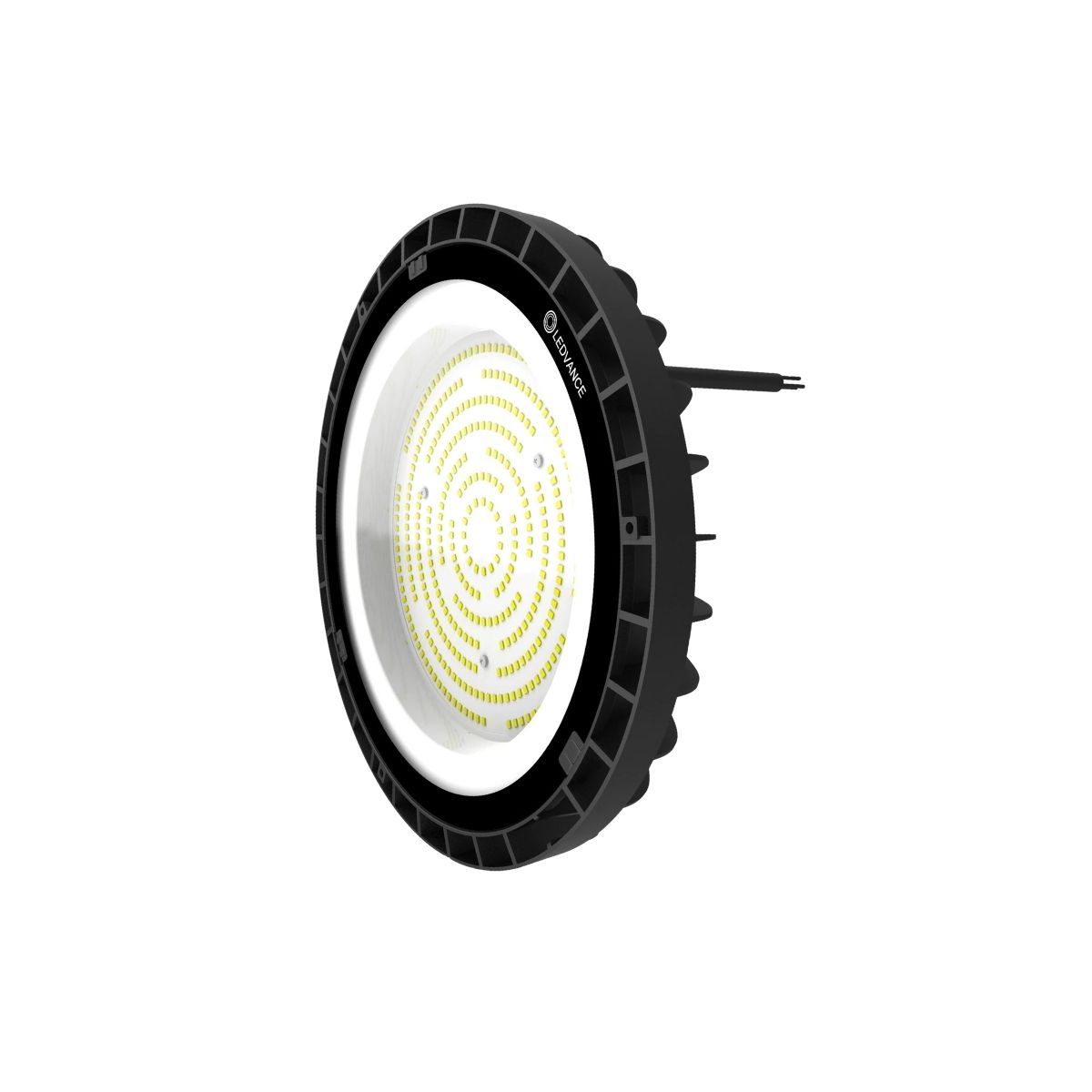 Luminária Industrial Highbay Led Sobrepor Preto 200W Bivolt 6500K Branco Frio 26000Lm Difusor Vidro 105G C/Protetor Surto 4Kv - Ledvance