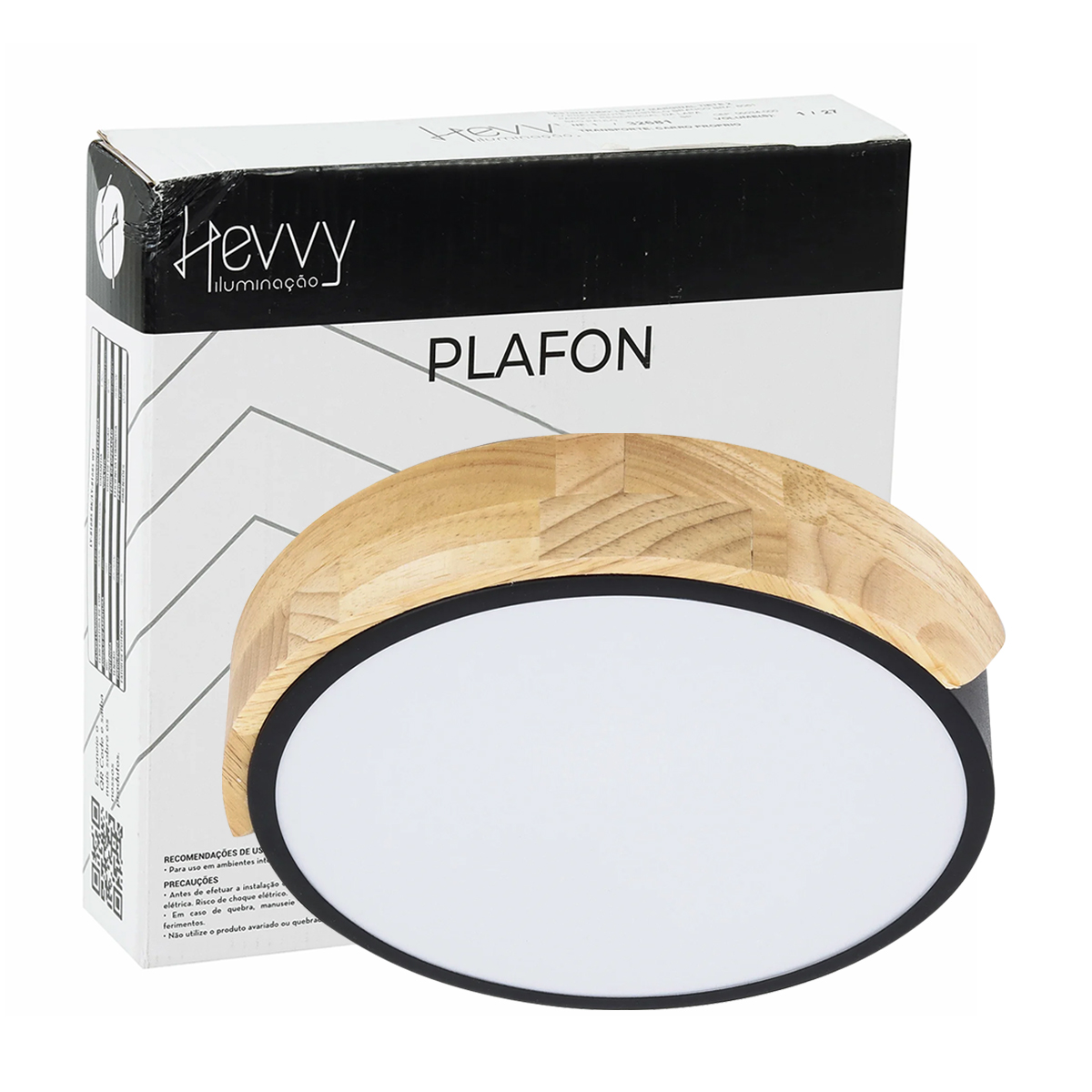 Luminária Plafon Led Sobrepor Inspiration 18/36W Bivolt Luz Amarela/Neutra/Branca 3000/4000/6000K - Hevvy