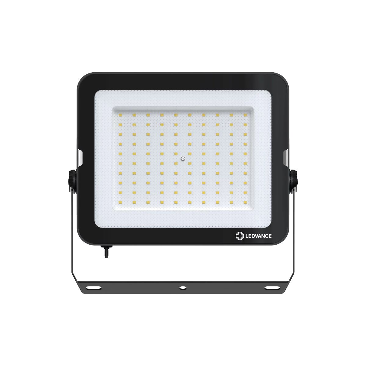 Luminária Refletor Led Retangular Sobrepor Preto 100W Bivolt 5000K Luz Do Dia 10000Lm Difusor Vidro Ip65 - Ledvance