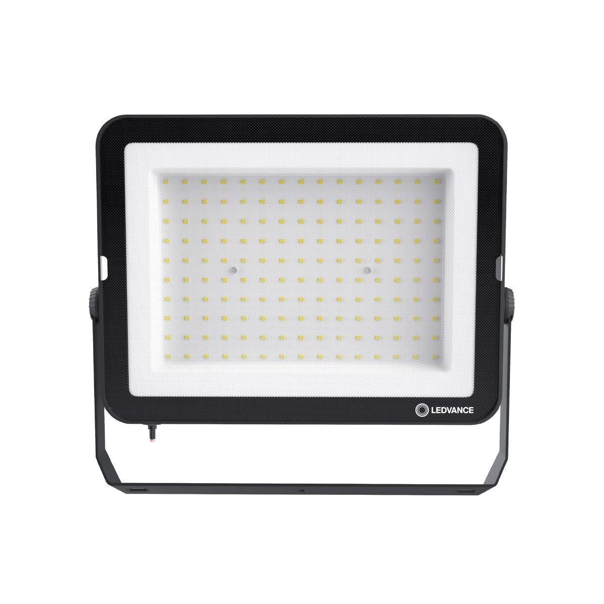 Luminária Refletor Led Retangular Sobrepor Preto 200W Bivolt 5000K Luz Do Dia 20000Lm Difusor Vidro Ip65 - Ledvance