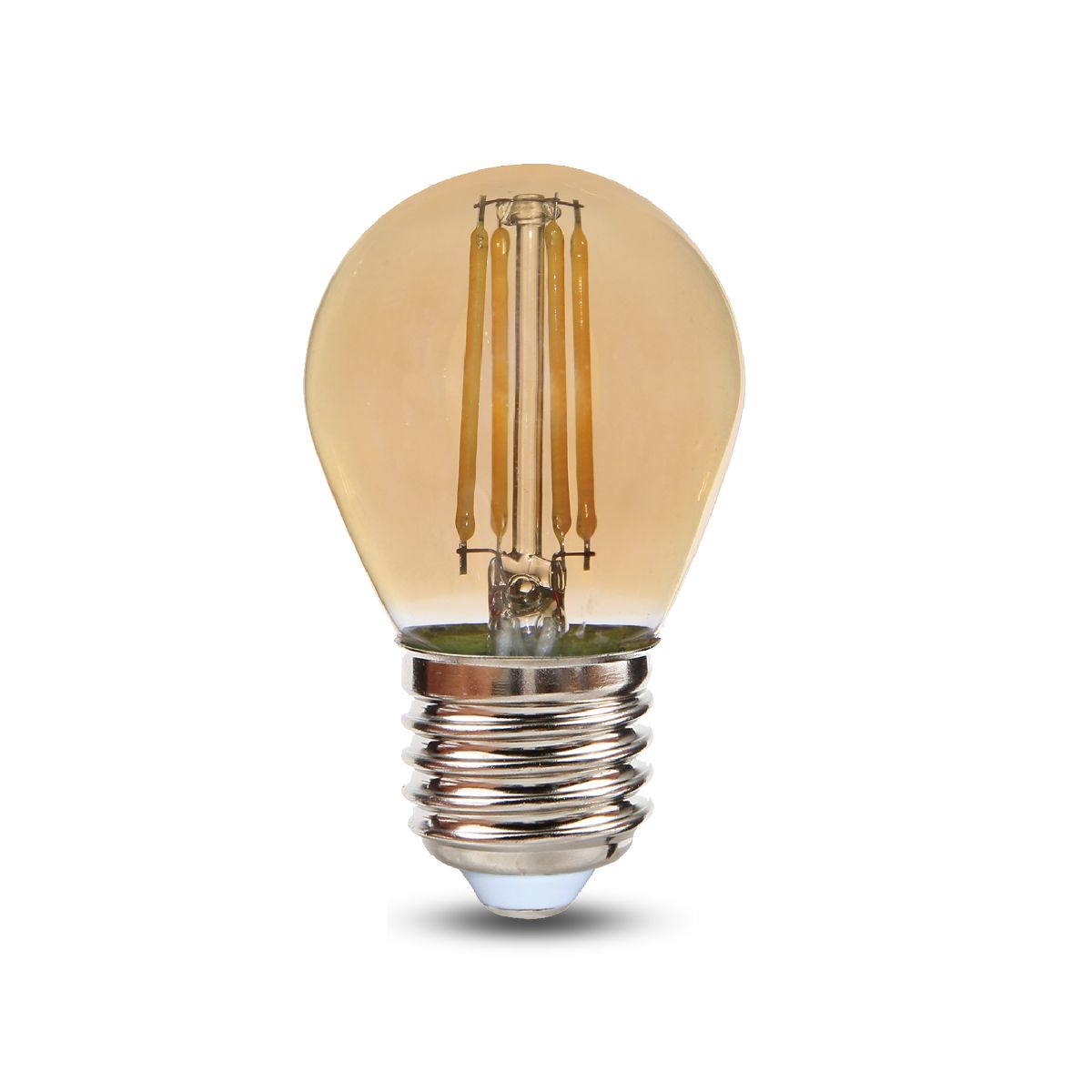 Lâmpada LED Filamento Bolinha G45 2W Bivolt Branco Quente - Ourolux