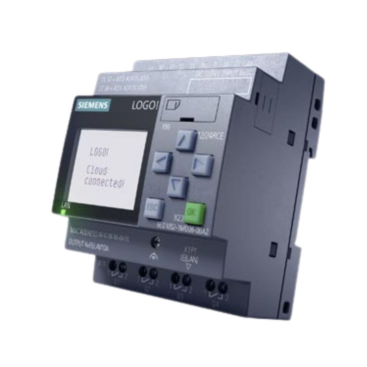 Controlador Clp Entrada/Saída Analógica/Digital Logo Com Display 6ED10521MD080BA2 - Siemens