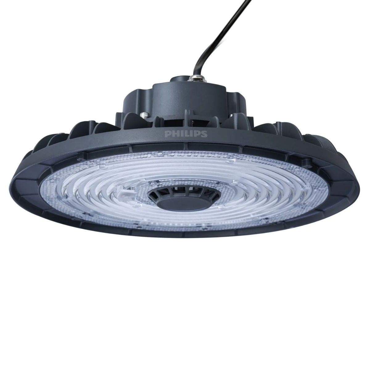 Luminária Industrial Highbay Led Sobrepor Cinza 200W 120-277V Luz Branca 6500K Facho Aberto - Philips