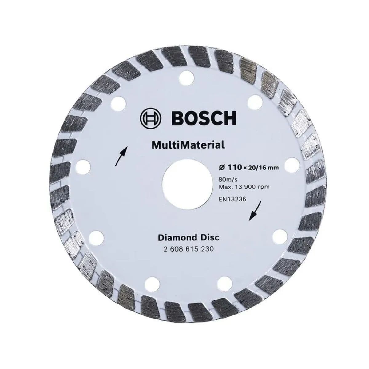 Disco Corte Diamantado MultiMaterial Turbo 8Mm 13900rpm Bosch