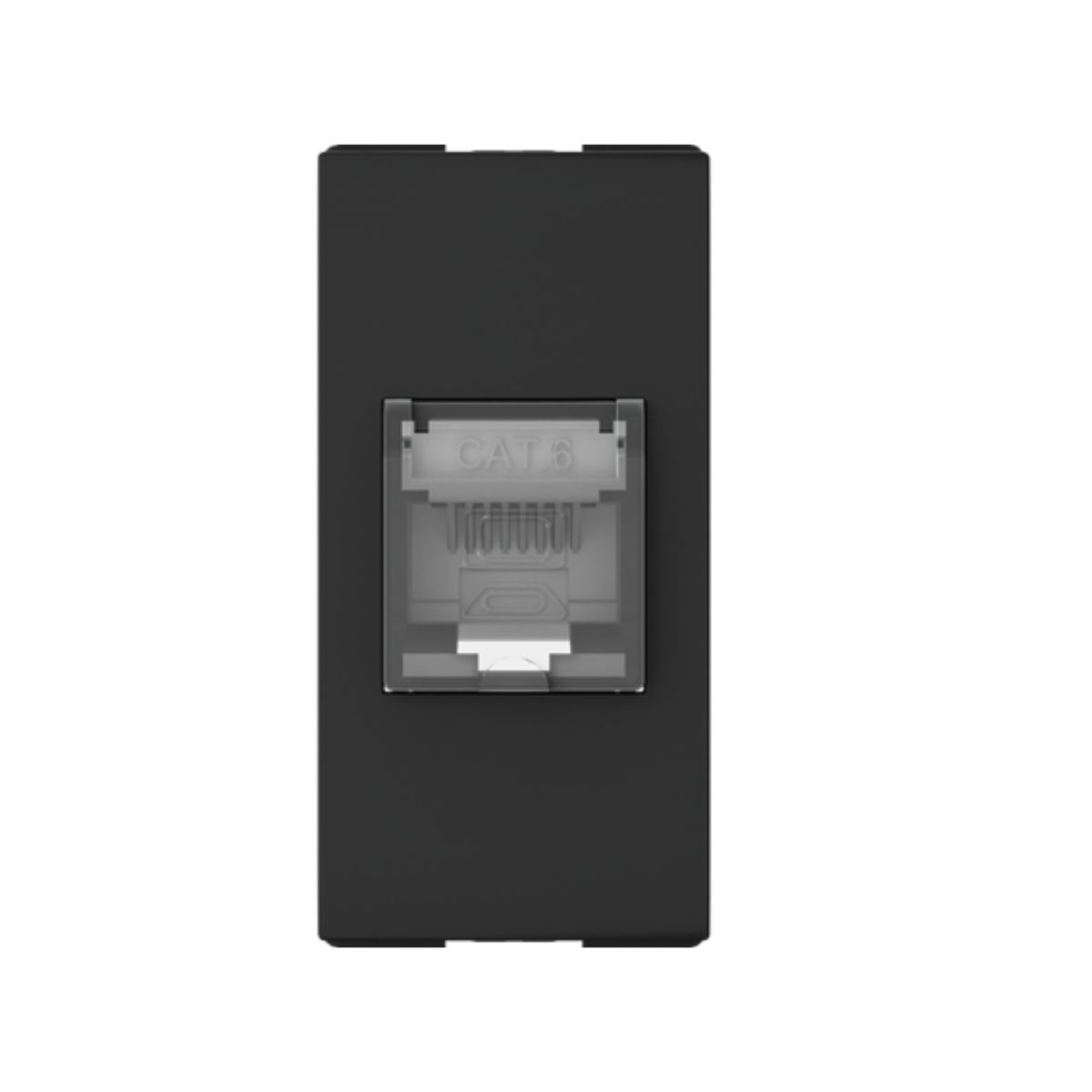 Modulo Tomada Rede Rj45 Cat6 (8 Fios) 1 Modulo Preto Origen - Abb