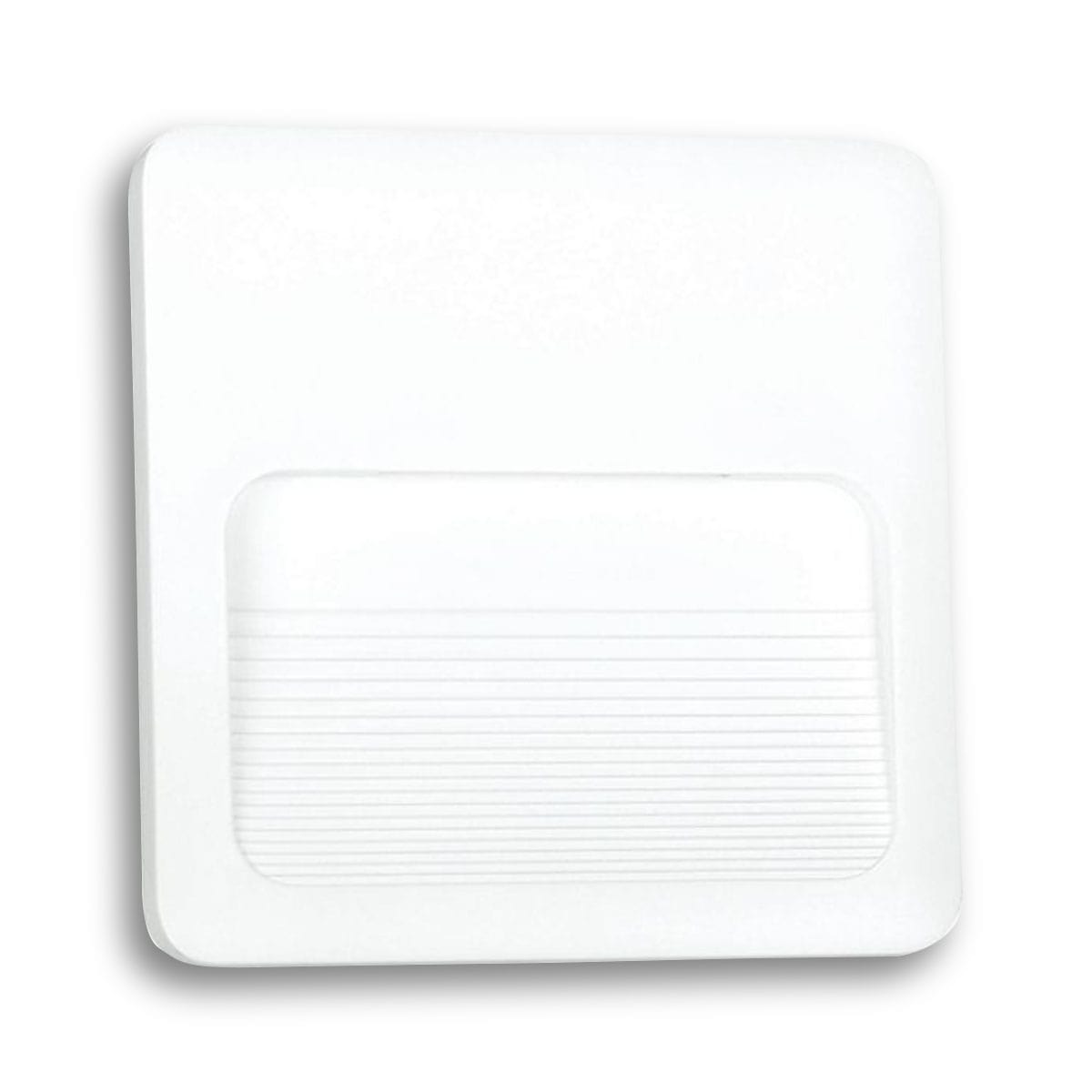 Luminária Balizador Led Embutir Quadrado Branco 2W Bivolt 6500K Luz Branca 120Lm Avant