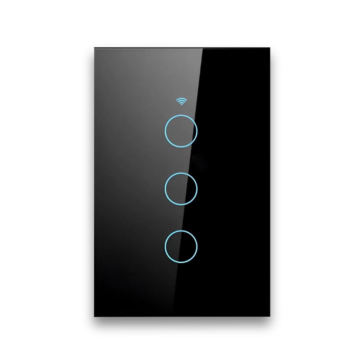 Interruptor Inteligente Smart Wifi Touch 3 Botões 10A Bivolt 4x2 Preto Neo Com Comando Voz Alexa/Google Avant