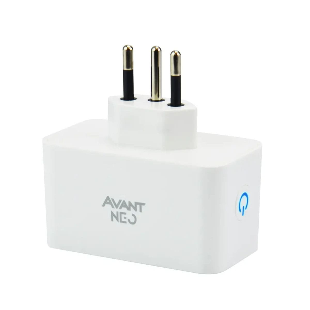 Tomada Inteligente Smart Wifi 2P+T Hexagonal 10A Bivolt Branco Neo Android/Ios Com Comando Voz Alexa/Google Avant