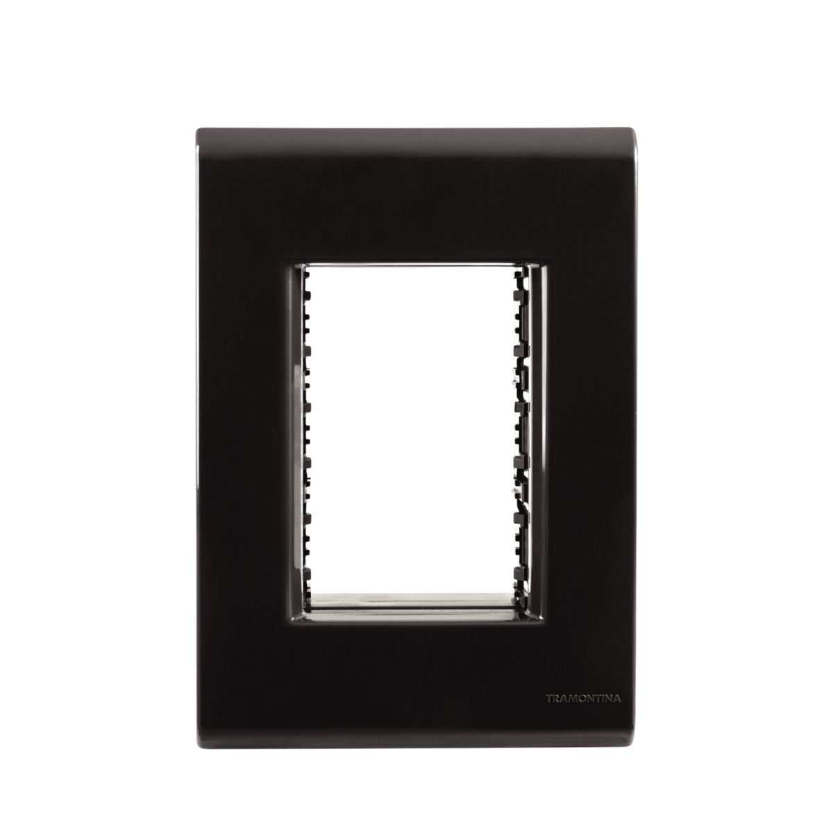 Placa Acabamento 4X2 3 Postos Grafite Liz - Tramontina