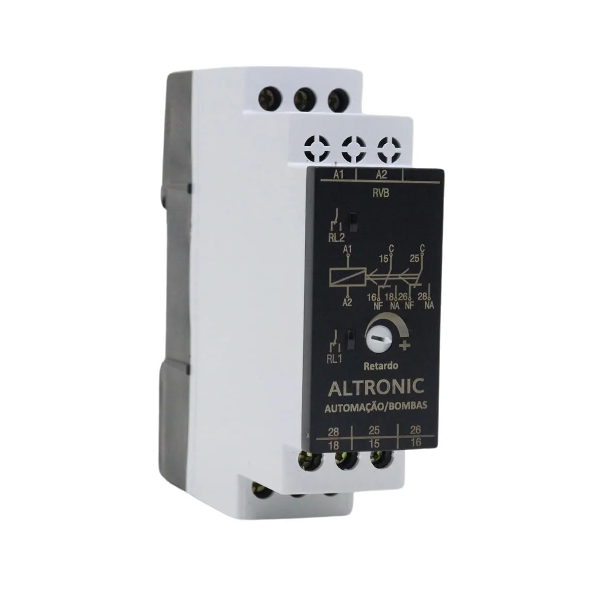 Relé Controle Revezamento Bomba Superior/Inferior Escala 0-6Seg 2Rev (Spdt) - Altronic