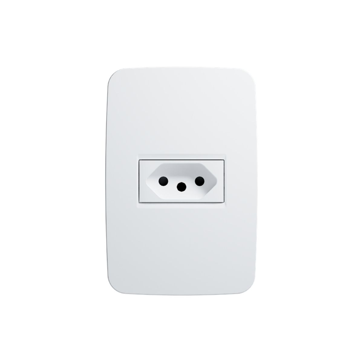 Conjunto 1 Tom 2p+t Horizontal 20a 250v C/placa 4x2 Bc Orige