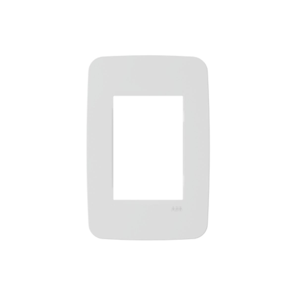 Placa Acabamento 4X2 3 Postos Branco Origen - Abb