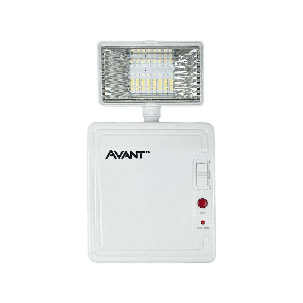 Luminária Emergência Led 1 Farol Sobrepor 2W Bivolt 6000K Branco Frio 300Lm 4H Ip20 - Avant