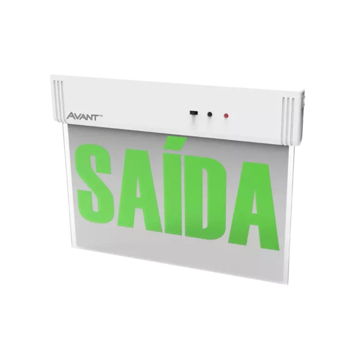Luminária Emergência Led Balizam Sobrepor Saída 1W Bivolt Vd 30Lm 4H Ip20 - Avant