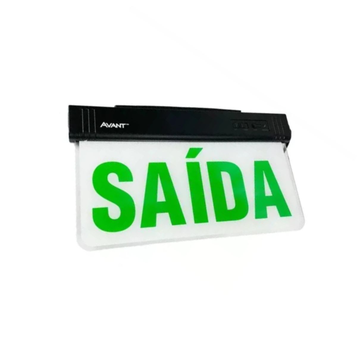 Luminária Emergência Led Balizam Sobrepor Saída 1W Bivolt Vd 30Lm 4H Ip20 Preto - Avant