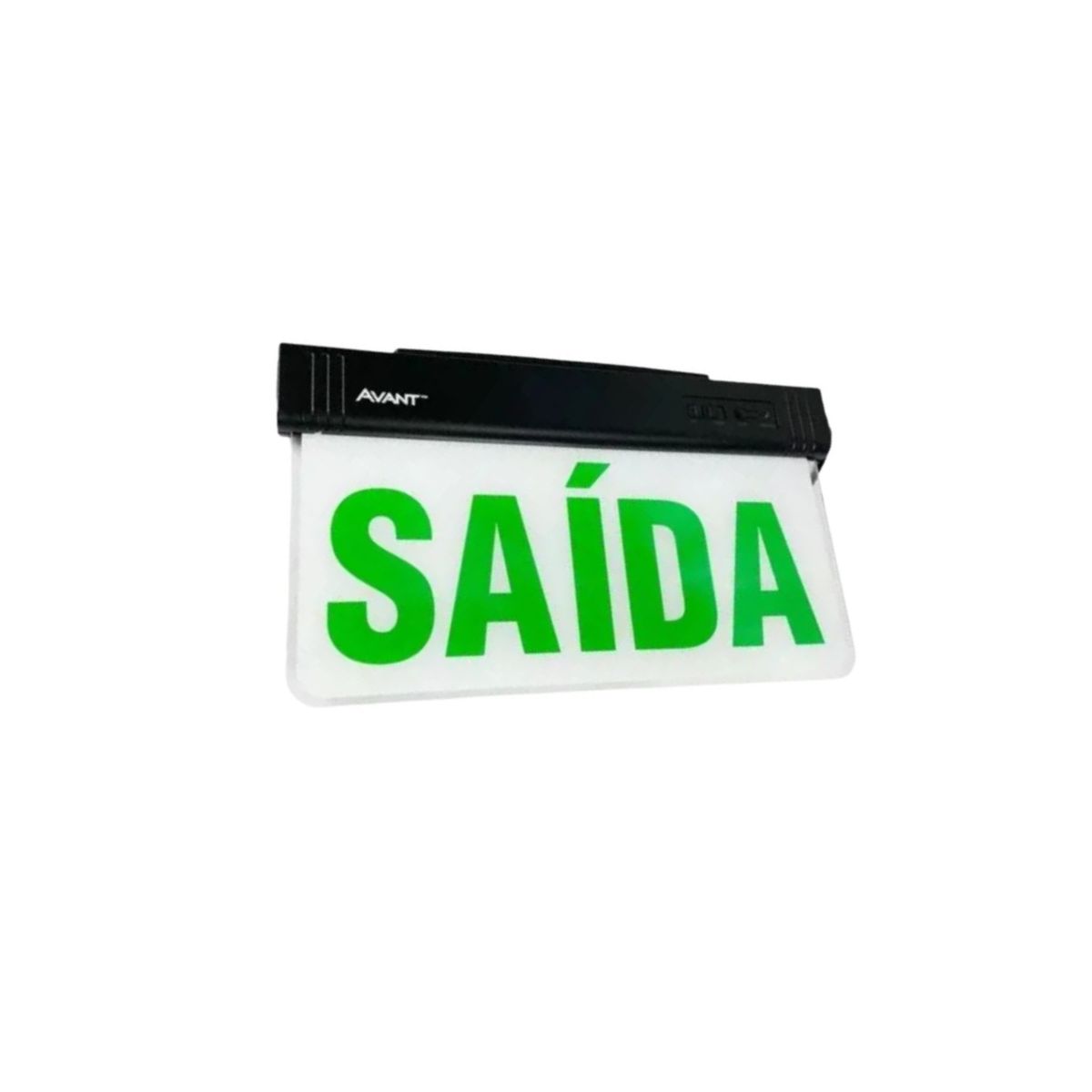 Luminária Emergência Led Balizam Sobrepor Saída 1W Bivolt Vd 40Lm 4H Ip20 Preto - Avant
