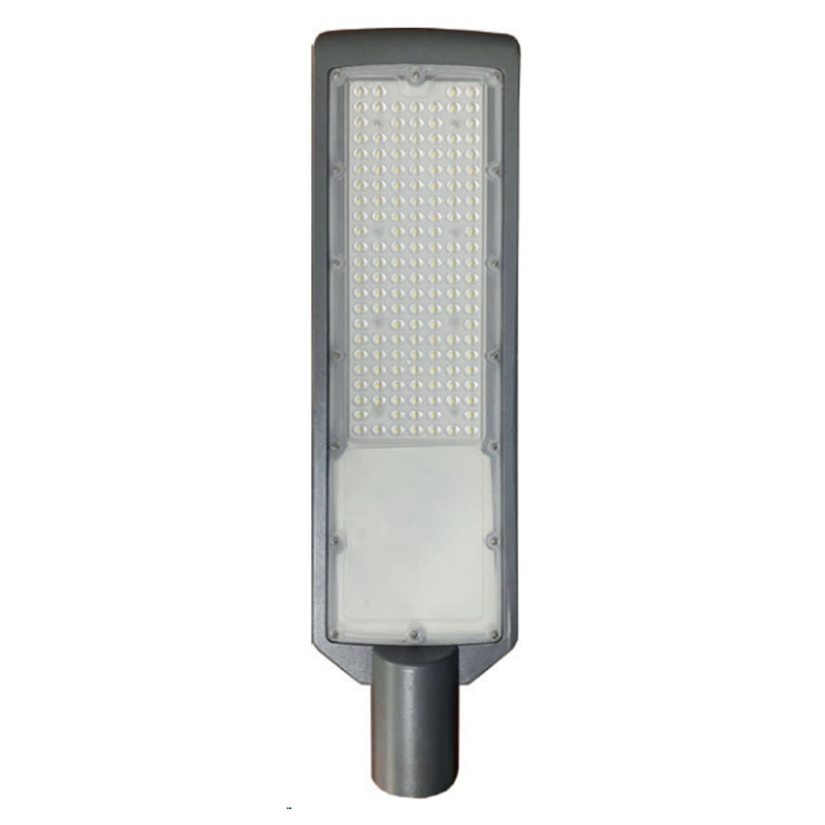 Luminária Pública Led Cinza 200W Bivolt 6500K Luz Branca 24000Lm Difusor Policarbonato Ip66 Detroit Avant