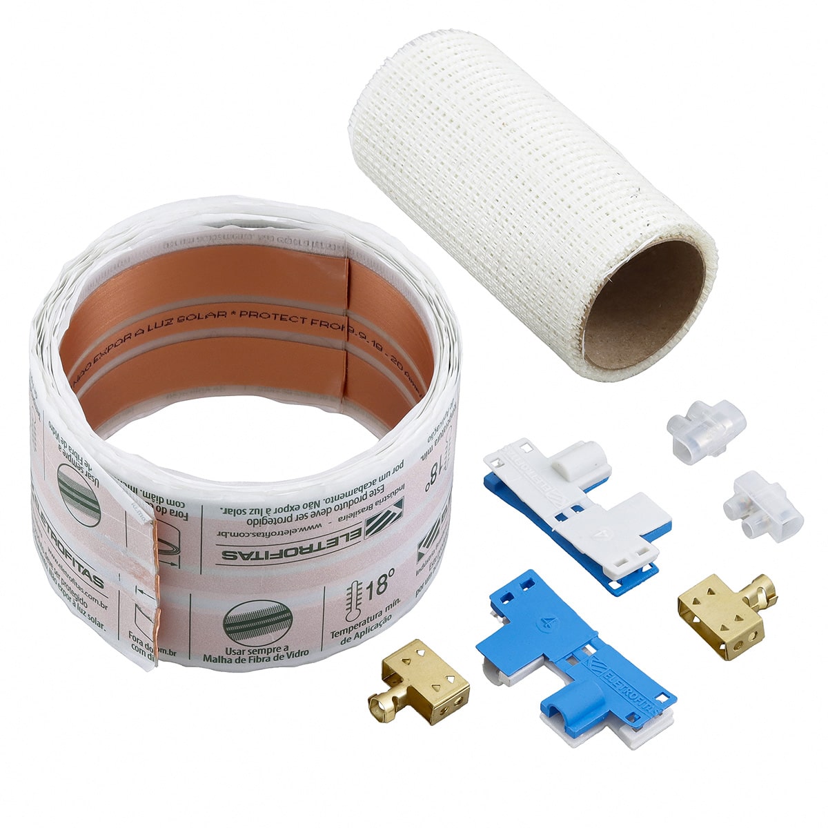 Kit Eletrofita Três Pistas 20A 750V 2 Metros - Eletrofitas