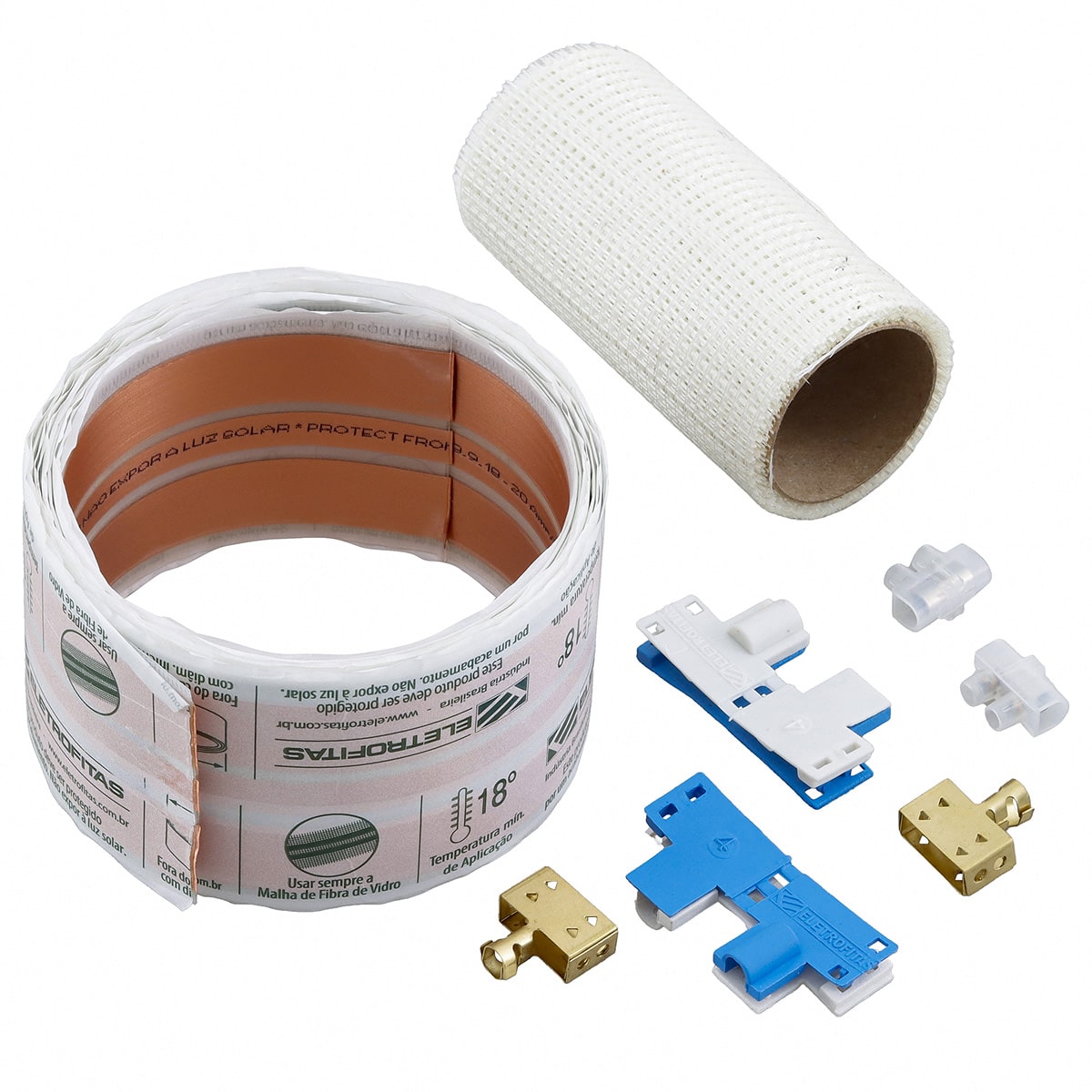 Kit Eletrofita Três Pistas 20A 750V 5 Metros - Eletrofitas