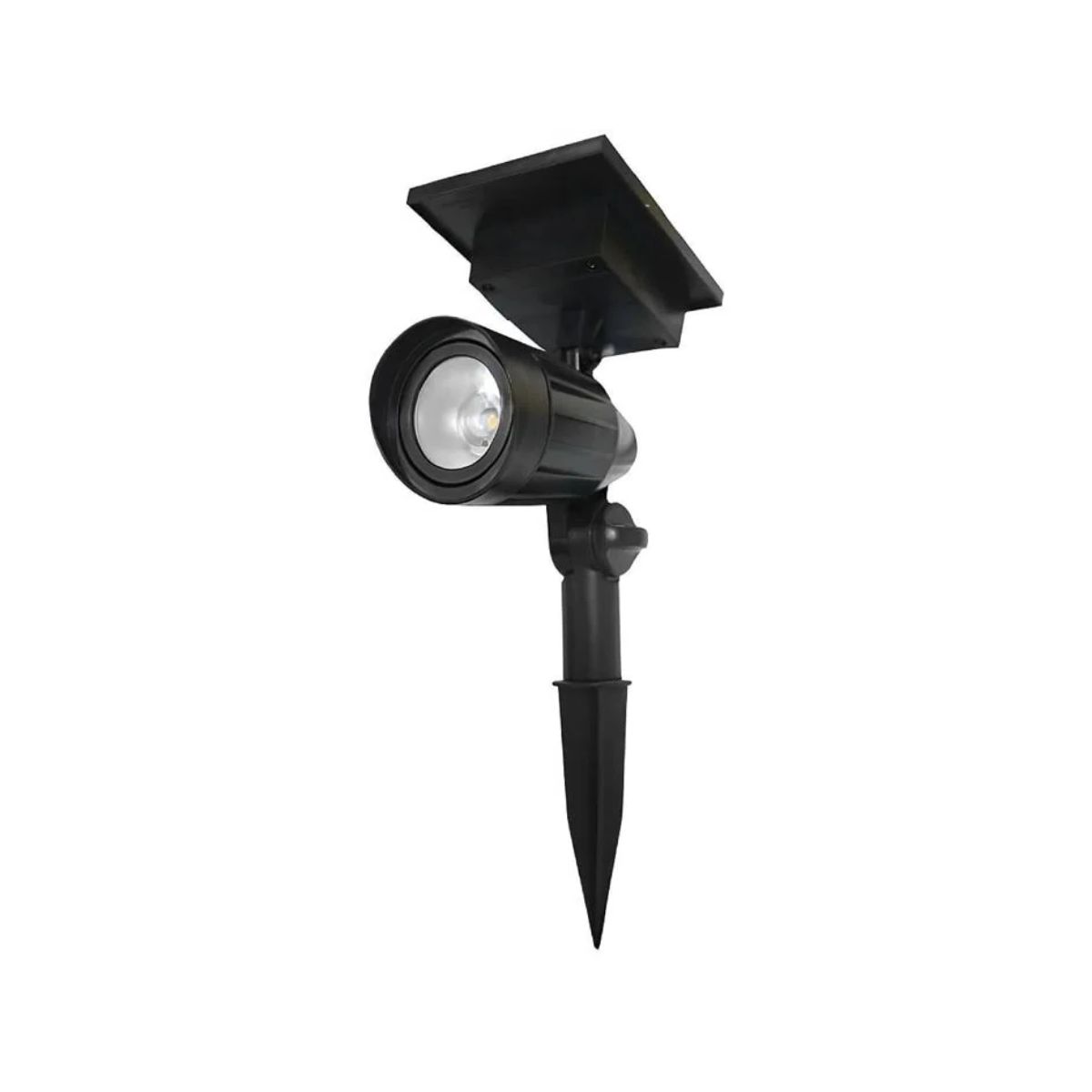 Luminária Espeto Led Jardim Redondo 3W Solar 6500K Branco Frio 50Lm - Ourolux
