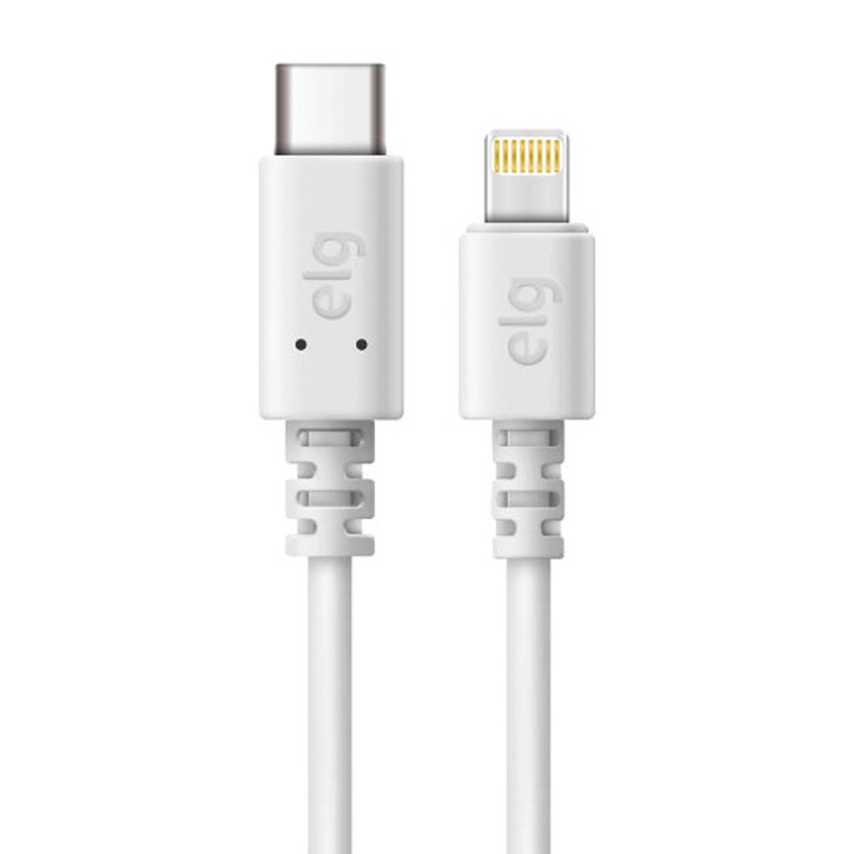 Cabo Usb Tipo C/Lightning Carregador Branco 1 Metro Reforçado TCL20 - Elg