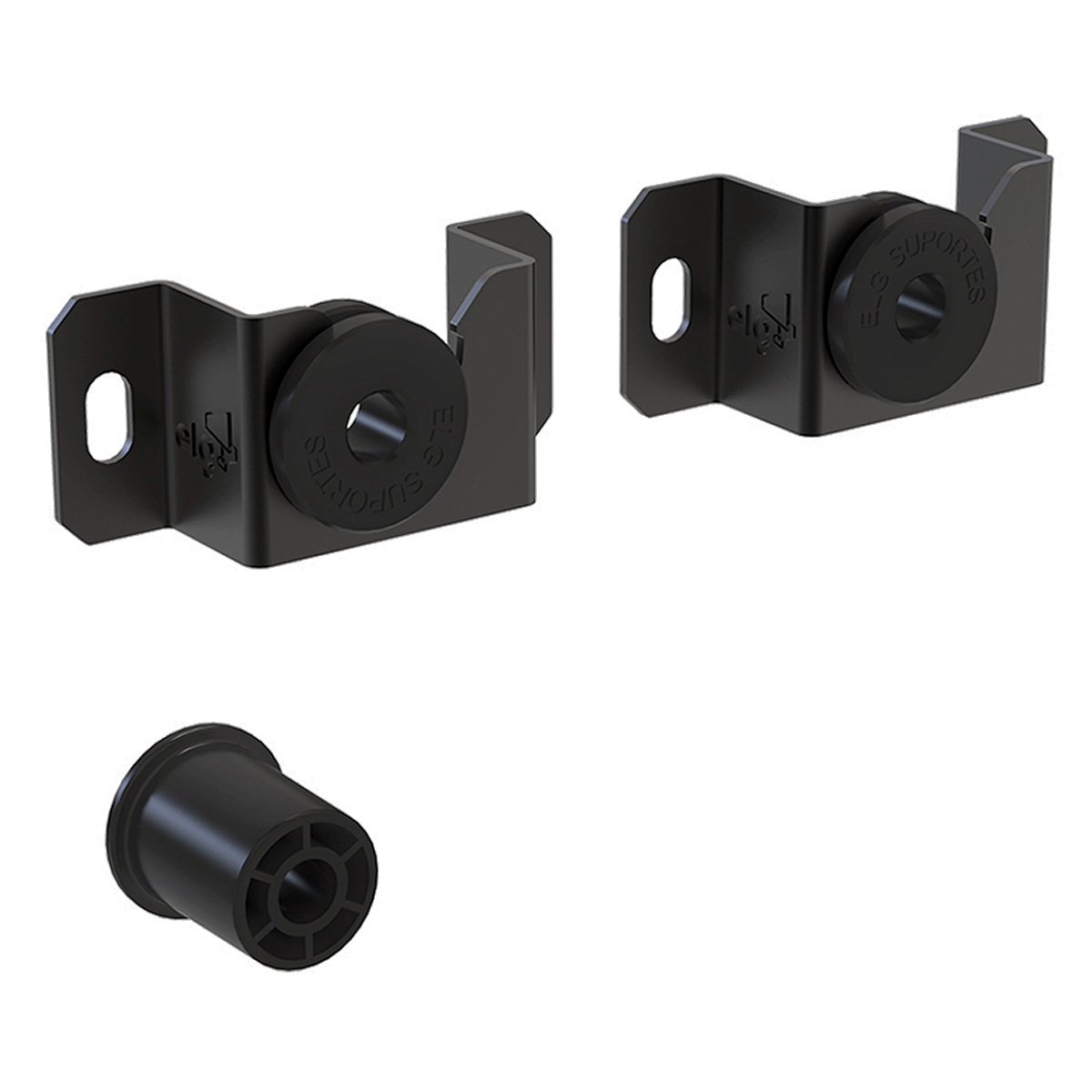 Suporte Fixo Universal 14 a 100Pol Aço/Nylon 170x130x30mm Lcd/Led/Plasma/3D Preto UNI88 - Elg