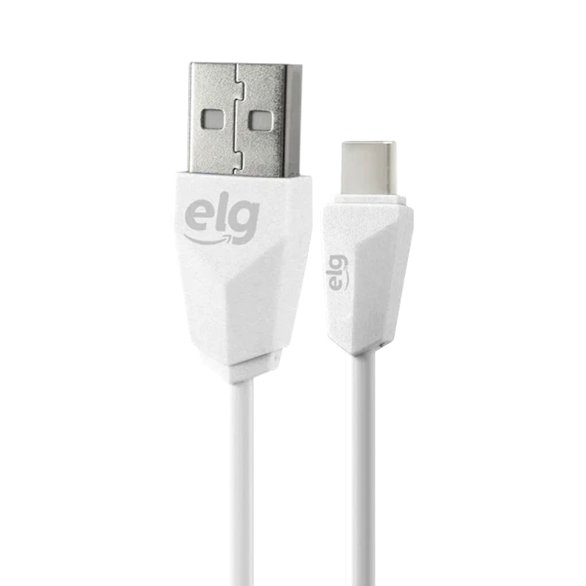 Cabo Usb Tipo C Flat Para Sincronização/Recarga De Android/Tablet Branco 1,25 Metros TCUSBE - Elg