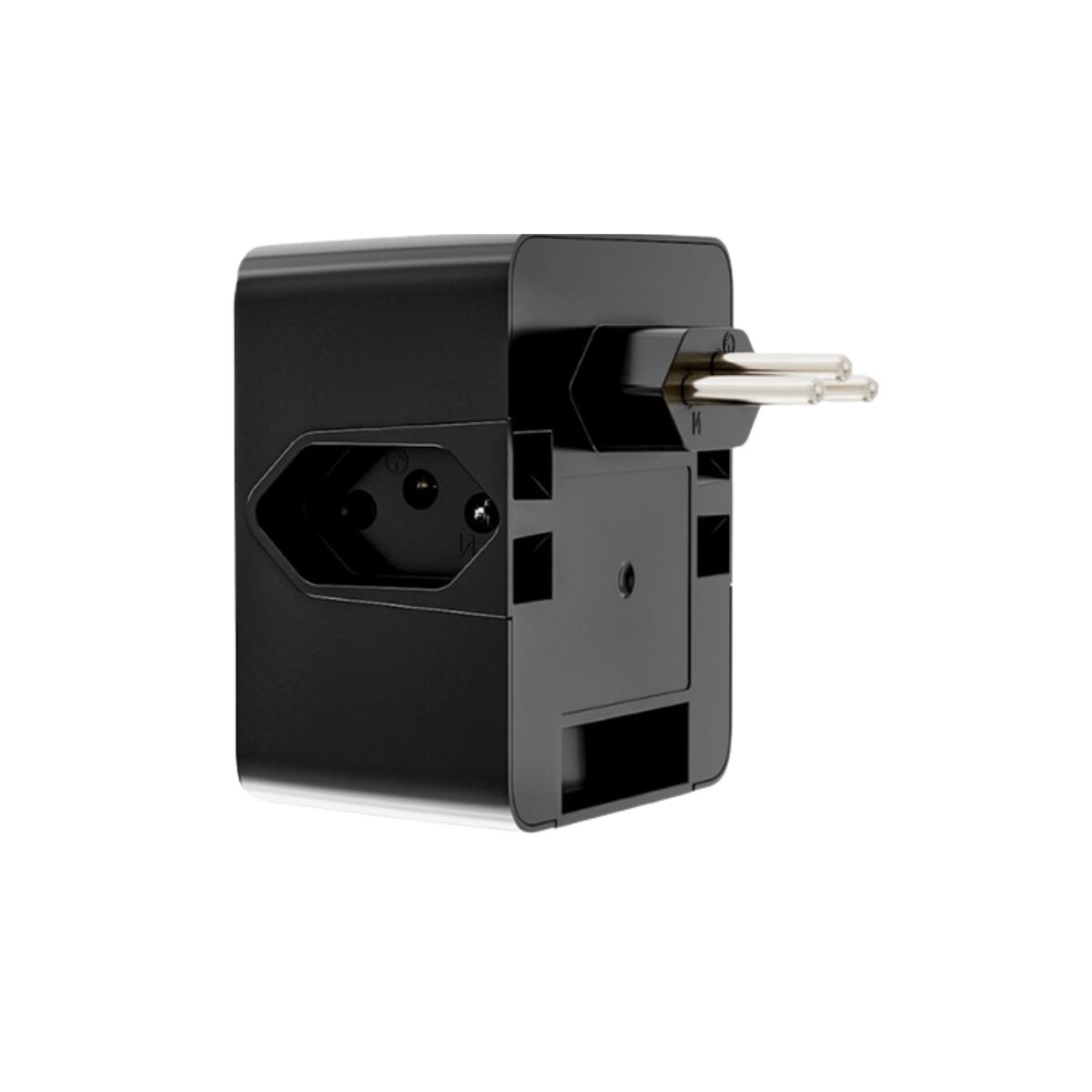 Protetor Surto Dps Tomada Iclamper 2P+T Bivolt 10A 4,5Ka Preto Classe Iii Com 3 Tomadas - Clamper