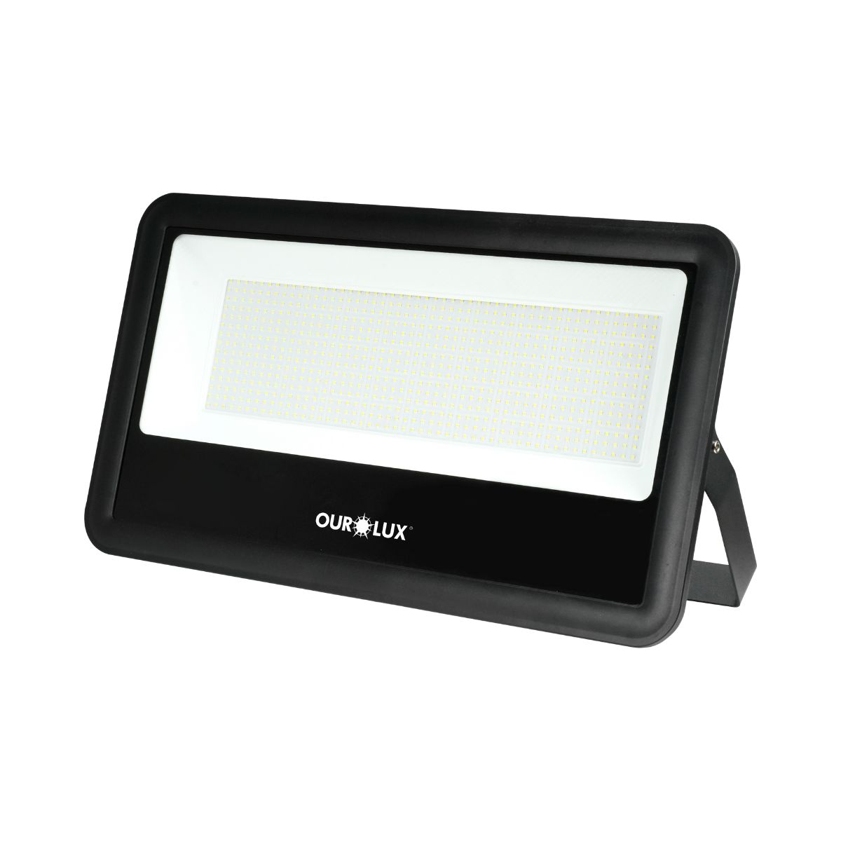 Refletor Led Preto 1000W Bivolt Branco Frio 79500Lm - Ourolux