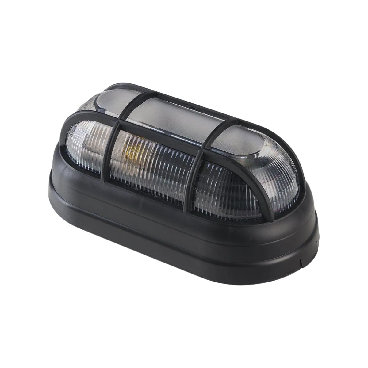 Luminária Tartaruga Com Grade Preto - Kin Light