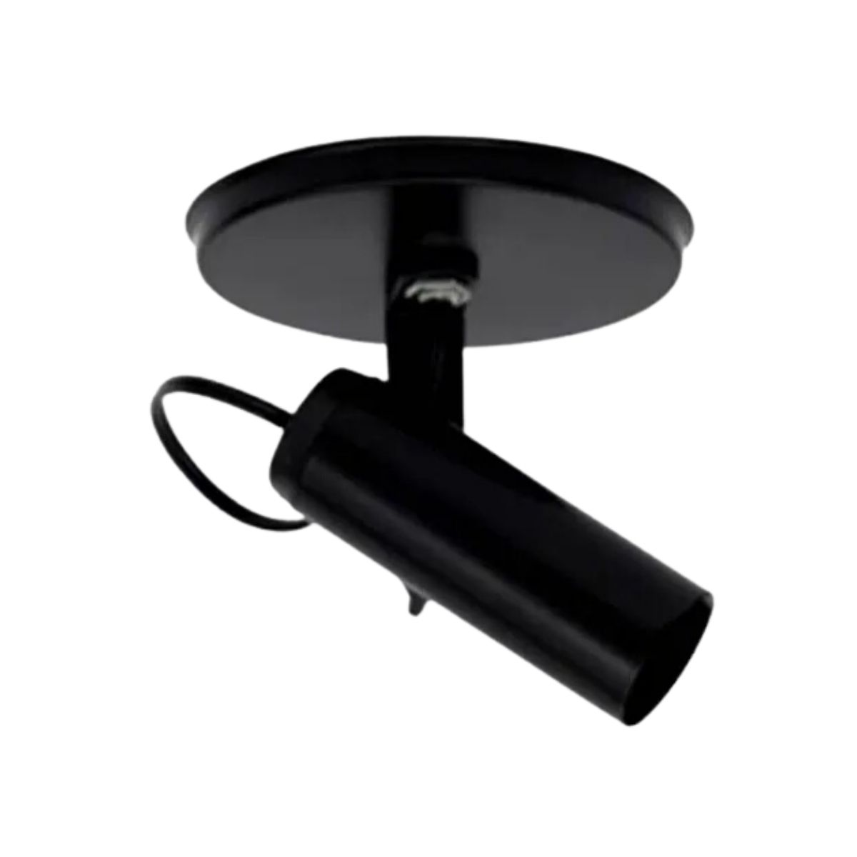 Luminária Spot Tubinho Preto Foco Direcionável - Kin Light