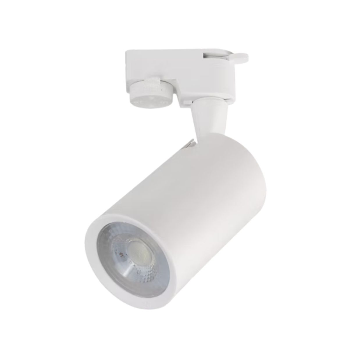 Luminária Spot Led Trilho Redondo Branco 5W Bivolt 4000K Branco Neutro 325Lm Foco Direcionável (Facho 52G) - Luminatti