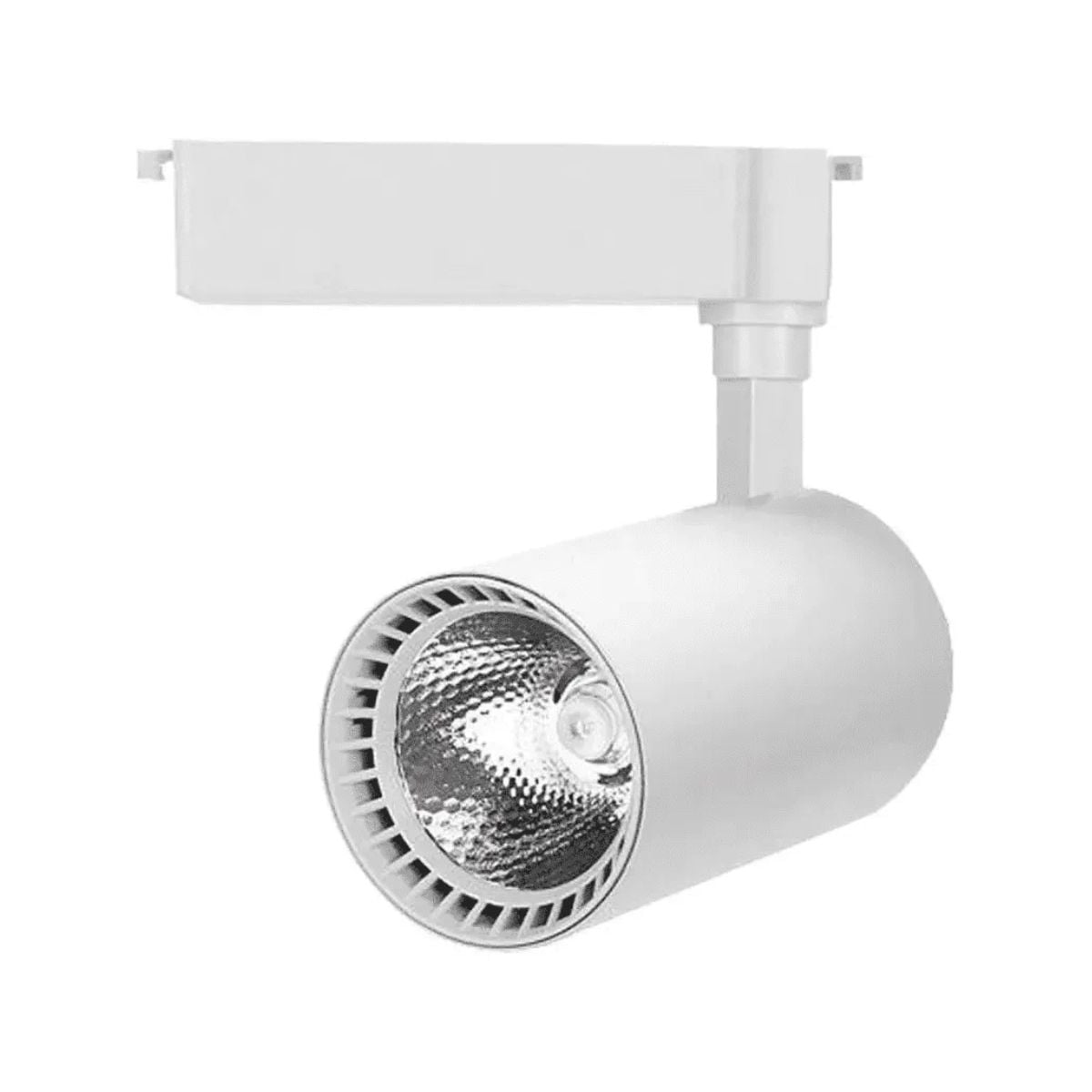 Luminária Spot Led Trilho Redondo Branco 10W Bivolt 4000K Branco Neutro 700Lm Foco Direcionável (Facho 23G) - Luminatti