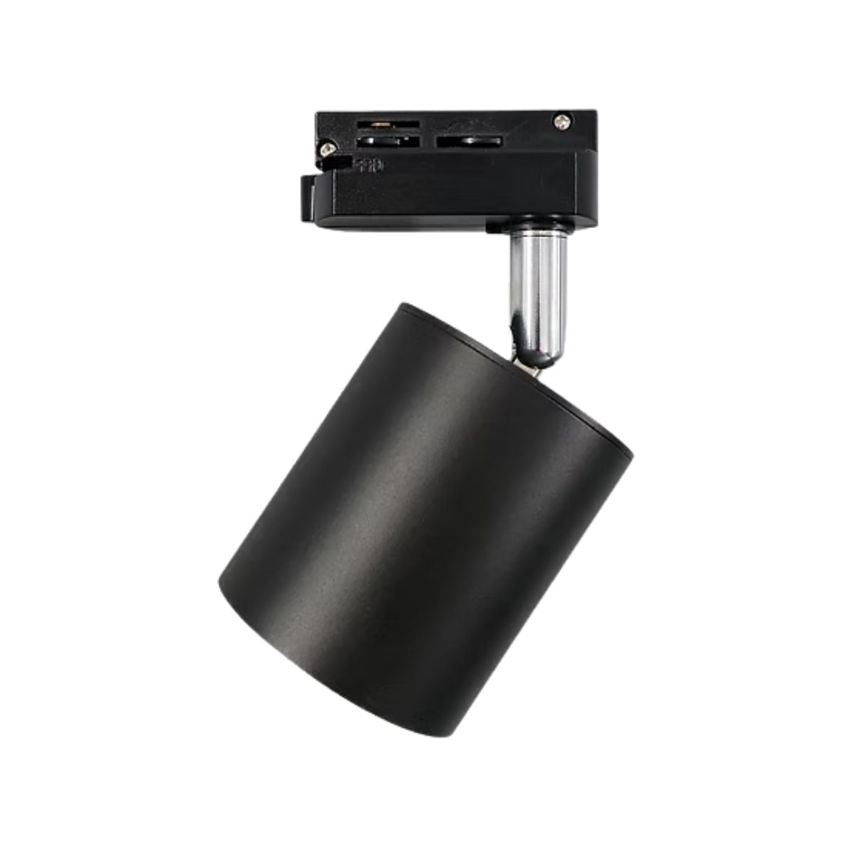 Luminária Spot Trilho Redondo Preto P/Lâmpada Par20 8W E27 250V - Luminatti