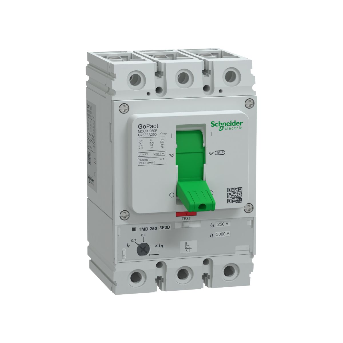 Disjuntor Caixa Moldada Tripolar 250A 36Ka 380/415V 50/60Hz - Schneider